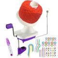 Jolof Store Yarn Ball Winder - Purple Knitting Tool with 53 Stitch Markers