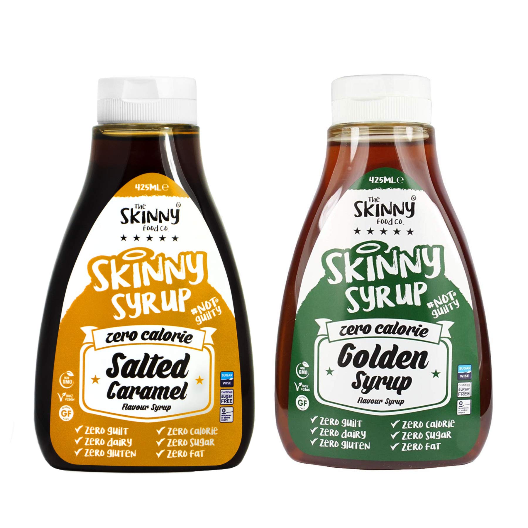 The Skinny Food Co. Sugar Free Syrup Twin Pack: Salted Caramel & Golden