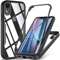 OWKEY iPhone XR Case - Full Body Military Grade Rugged Cover with Screen Protector