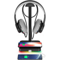 KAFRI RGB Headphone Stand with 10W Qi Wireless Charger and USB Port
