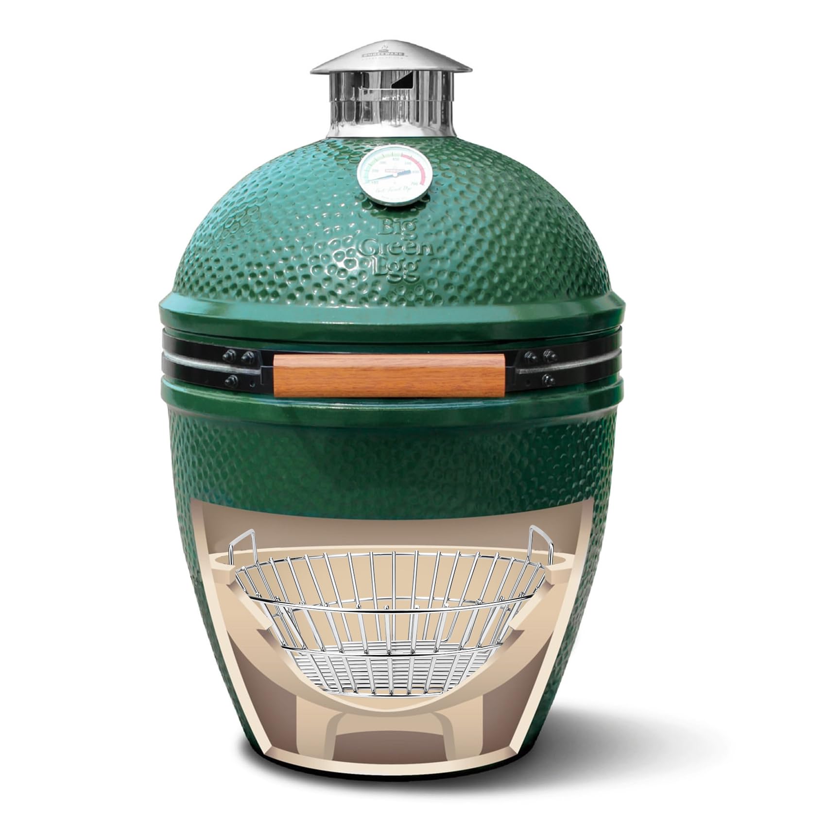 Onlyfire Stainless Steel Charcoal Ash Basket for Large BGE & Kamado Joe