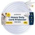 ProtectO 2-Pack Pet Proof Wire Protector – Clear Chew Resistant Cord Cover