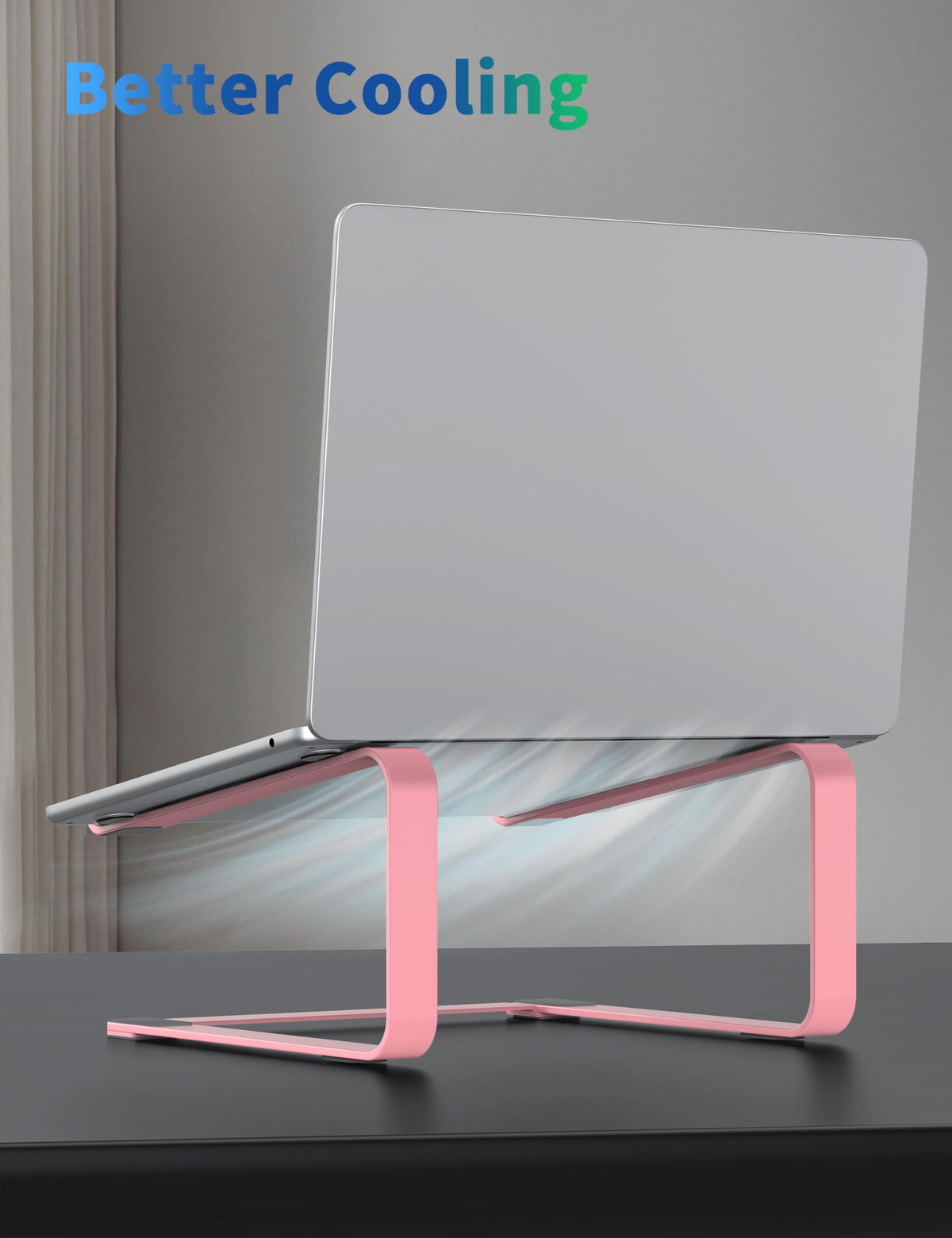 SOUNDANCE Laptop Stand for Desk, Metal Computer Riser, Heavy Stable PC Holder, Ergonomic Laptops Elevator for 12 to 17.3 Inches Notebook Computer - image 5