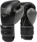 Everlast Powerlock 2R Training Gloves | Black Synthetic Leather | 14oz