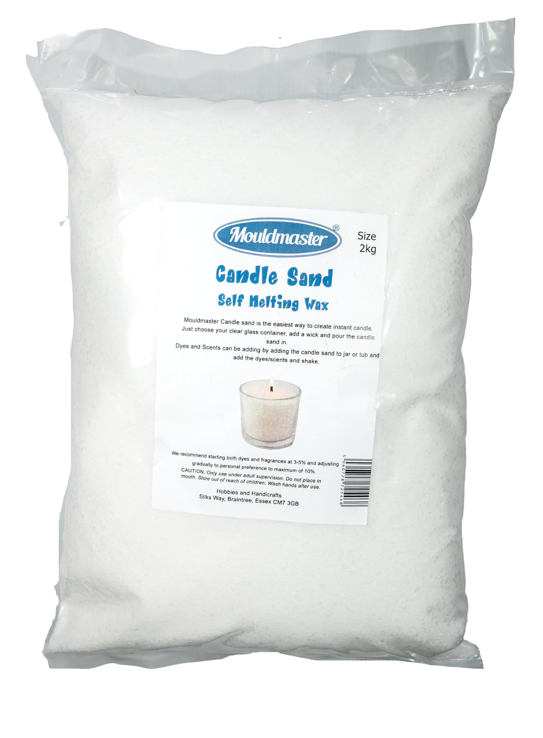Mouldmaster Candle Sand Wax Granules - Self Melting Paraffin Wax 2kg