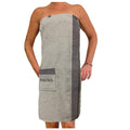 JEMIDI Sauna Kilt Sarong | 100% Cotton Terry Towel | Anthracite Grey
