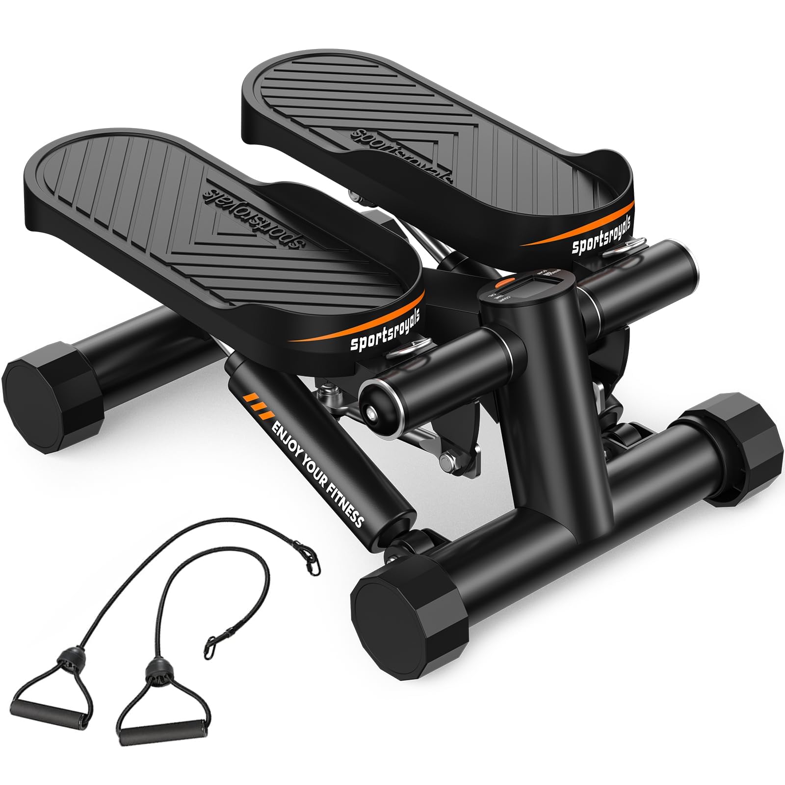 Sportsroyals Stair Stepper with Resistance Bands - 330LB Capacity
