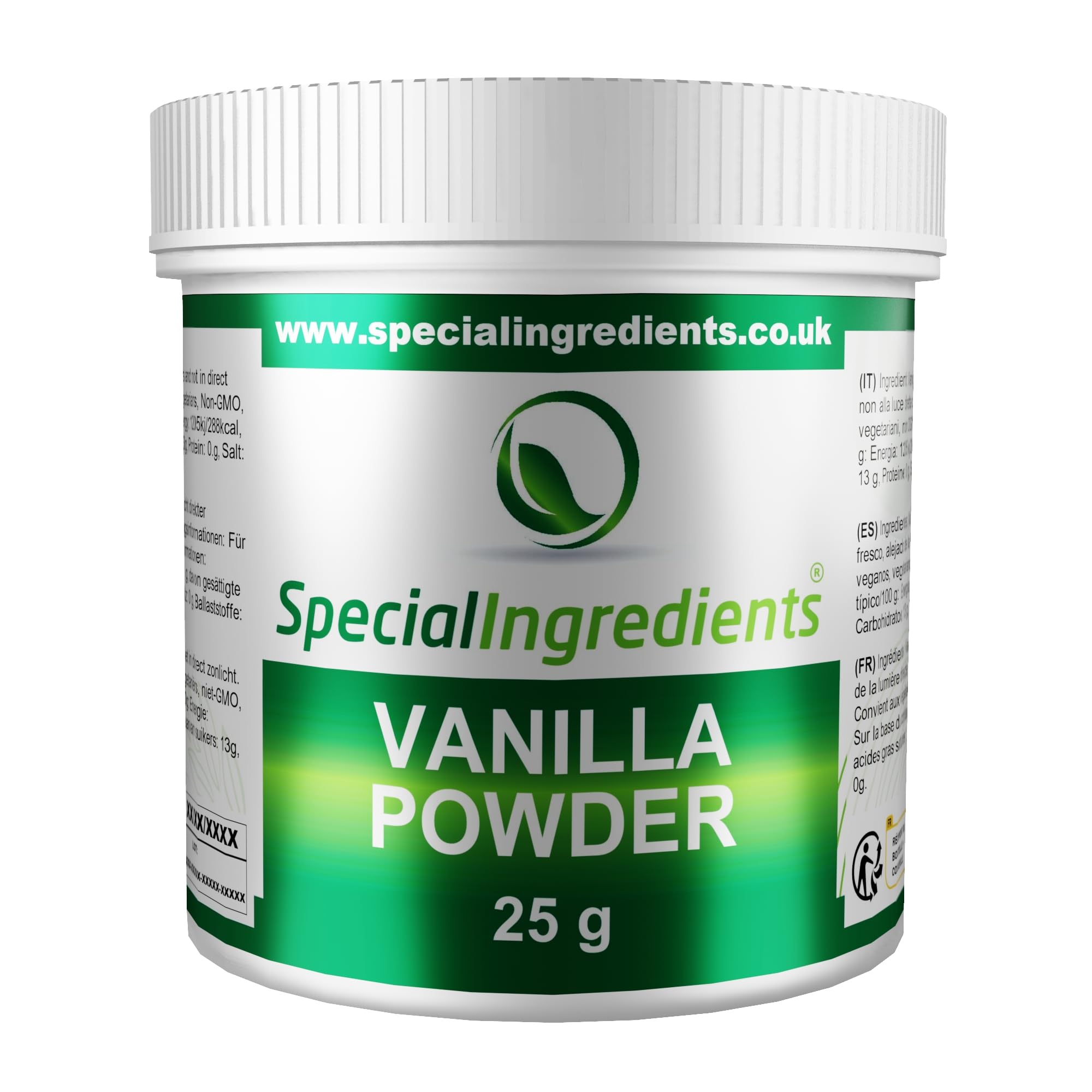 Special Ingredients Pure Ground Vanilla Bean Powder - 25g Gourmet Vegan