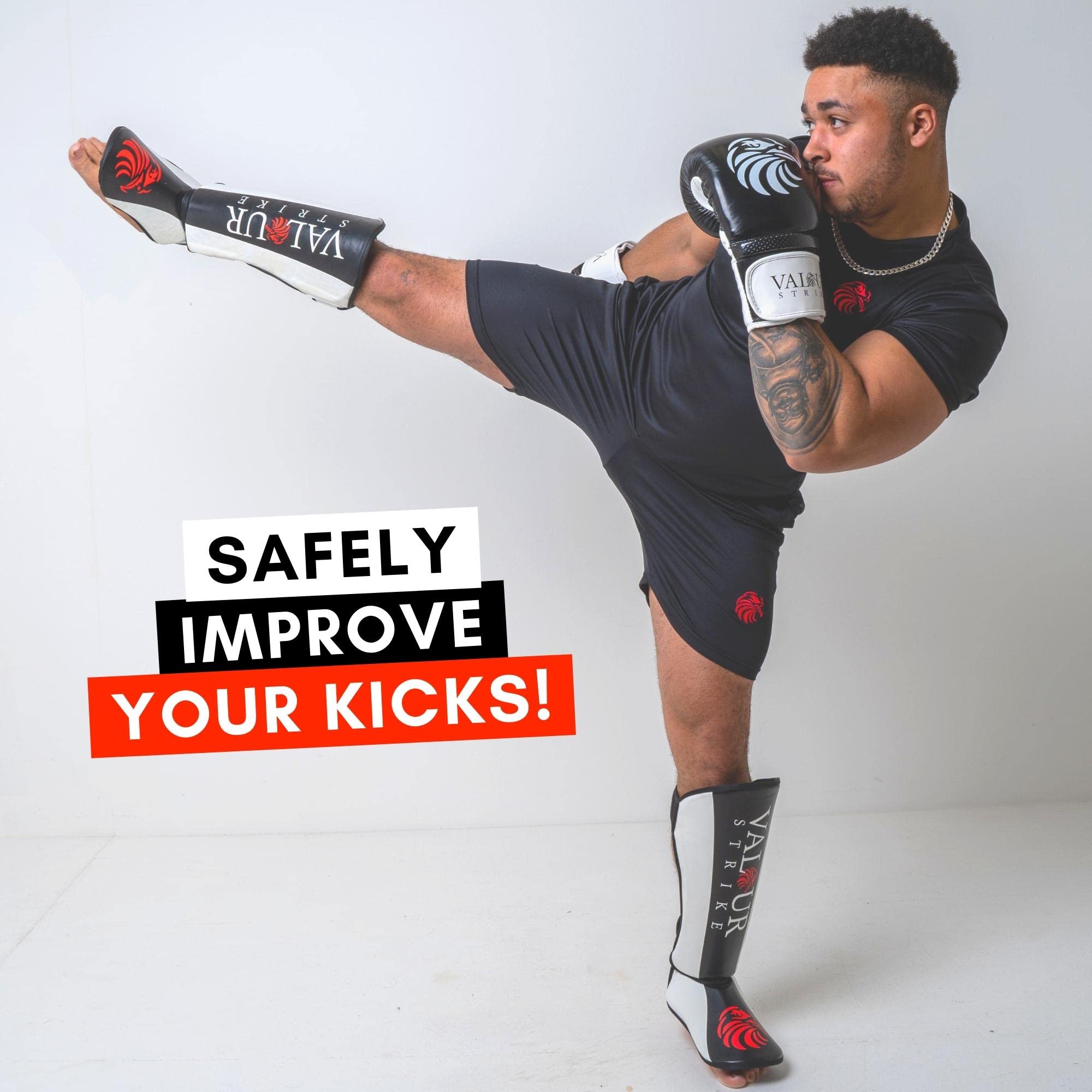 Valour Strike Shin Guards – Lightweight MMA & Muay Thai Sparring Pads