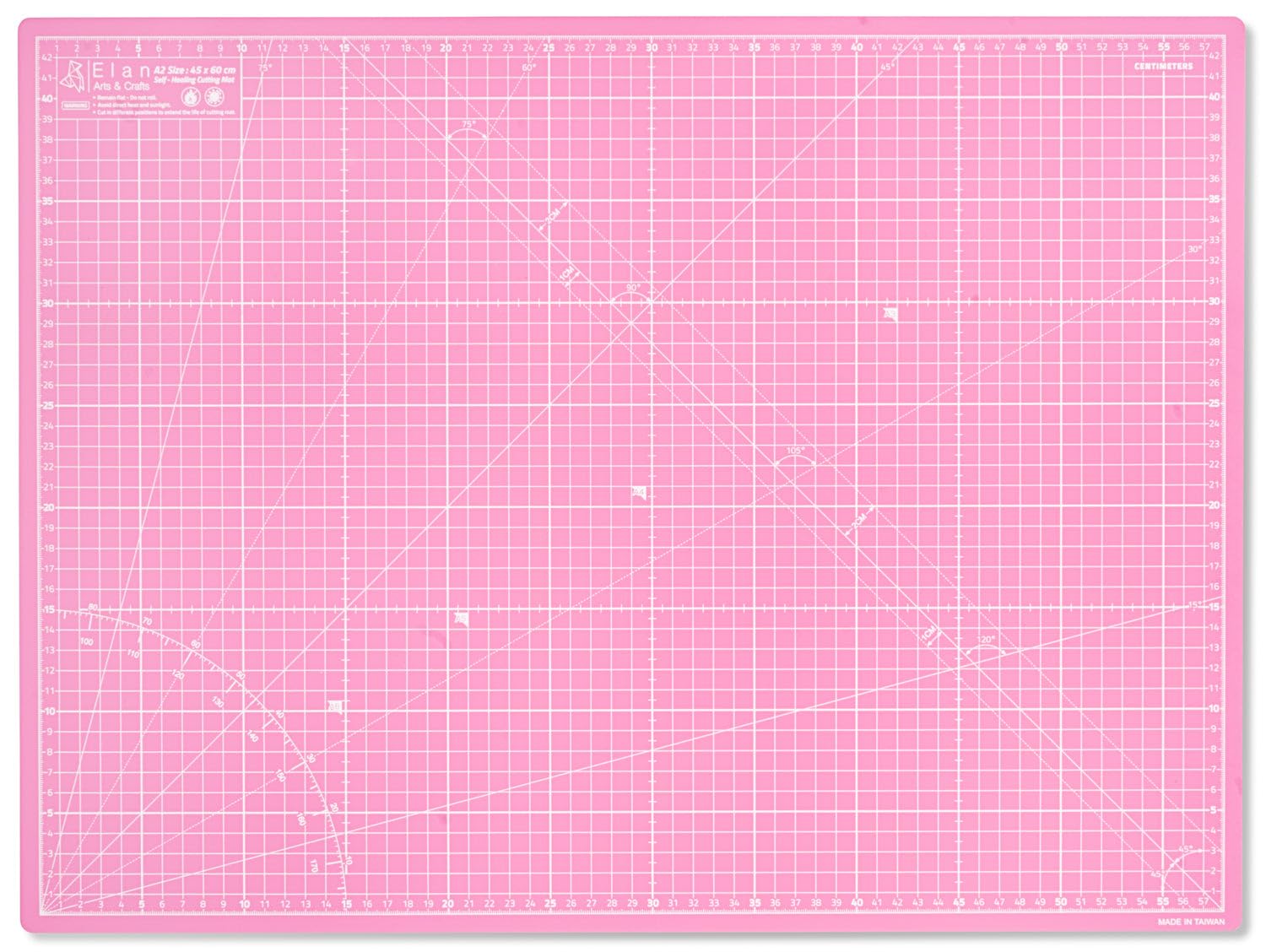 Elan A2 Self Healing Cutting Mat – 5-Ply PVC Craft Board, Pink/Purple