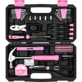 DEKO 62-Piece Pink Hand Tool Kit for Women – Home DIY Repair Set