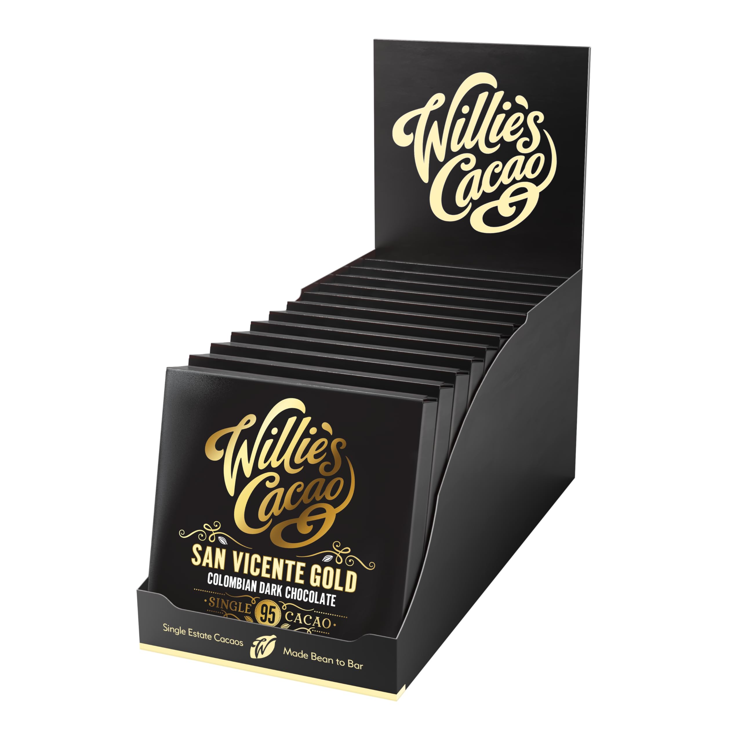 Willie's Cacao 95% San Vicente Dark Chocolate – Single Estate 12 x 40g