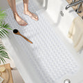 Smiry Non Slip Bath Mat with 300 Strong Suction Cups, 100x40cm - image 1