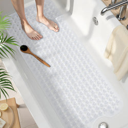 Smiry Non Slip Bath Mat with 300 Strong Suction Cups, 100x40cm - image 1