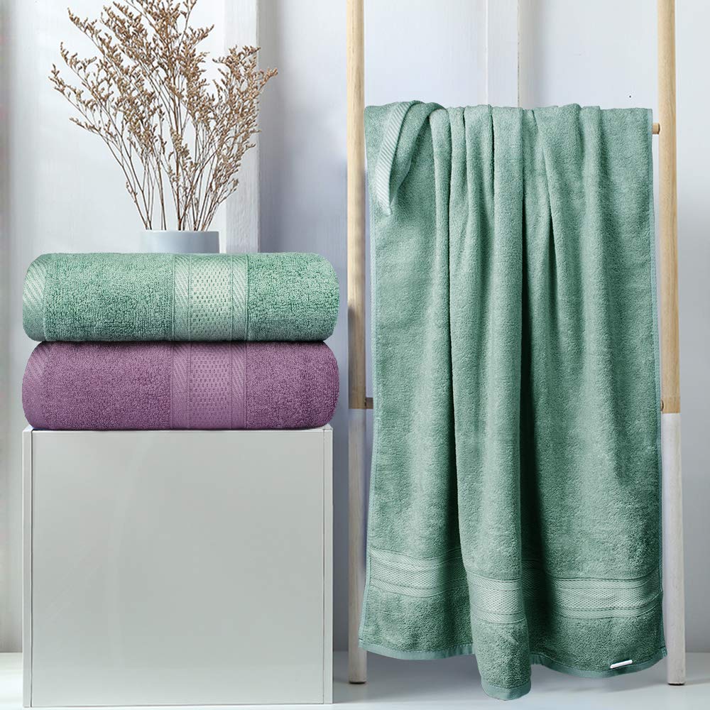 Yoofoss Bamboo Face Cloths 10 Pack Baby Wash Cloths Towel 70x140 cm 2 Pack - image 4