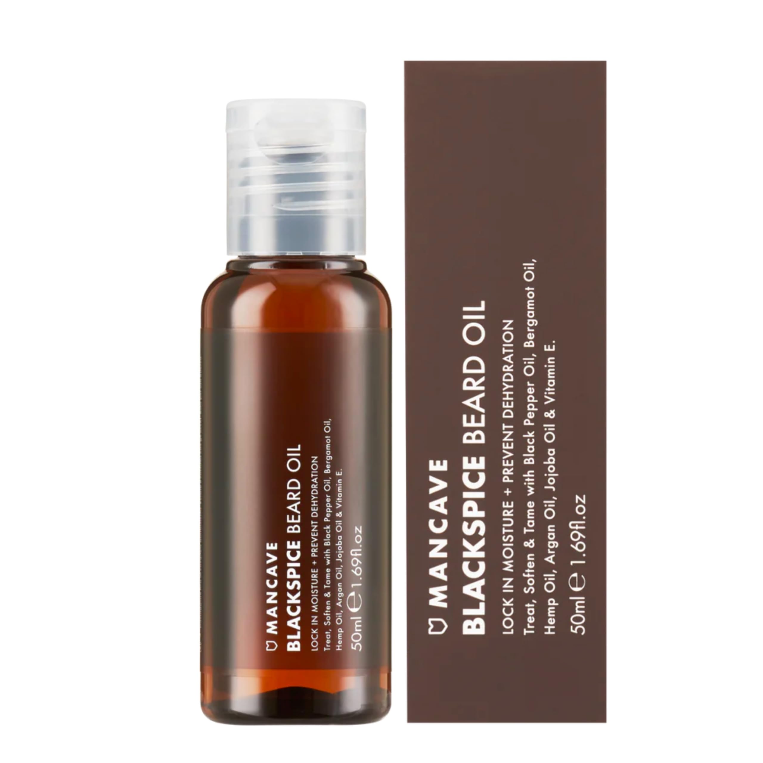 ManCave Blackspice Beard Oil | Softening Argan & Hemp Oil Blend - 50ml
