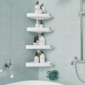 Sotfamily Corner Shower Caddy – 4 Pack Rust Free Adhesive Storage
