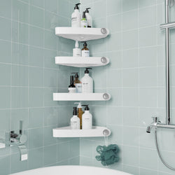 Sotfamily Corner Shower Caddy – 4 Pack Rust Free Adhesive Storage