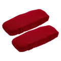 sourcing map Chair Armrest Slipcovers Covers, 22 x 7cm Polyester Removable Seat Hand Rest Protector for Office Chairs Desk ChairWine Red - image 1