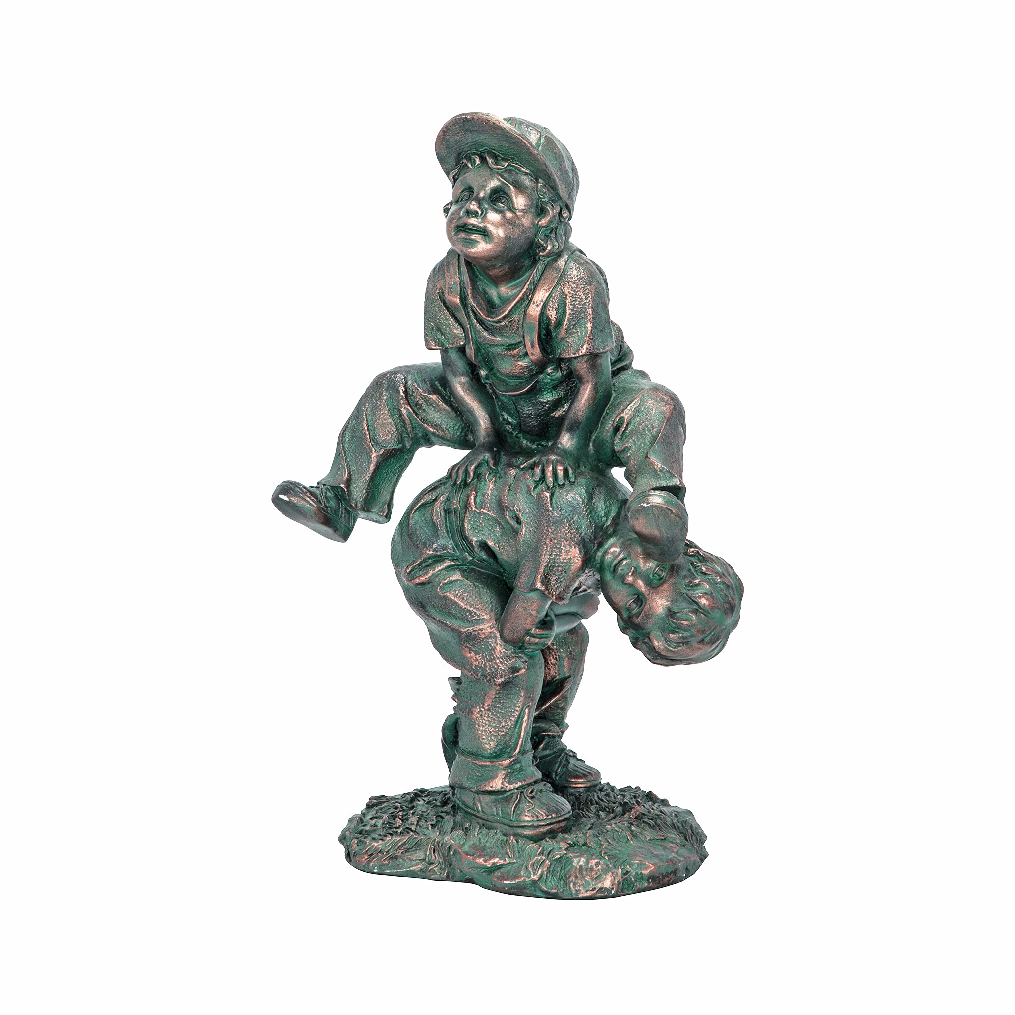 Design Toscano Leap Frogging Boys Garden Statue - Hand-Finished Resin