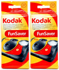 Kodak FunSaver Disposable Camera with Flash - 800 ISO - 27 Exposures (2 Pack)