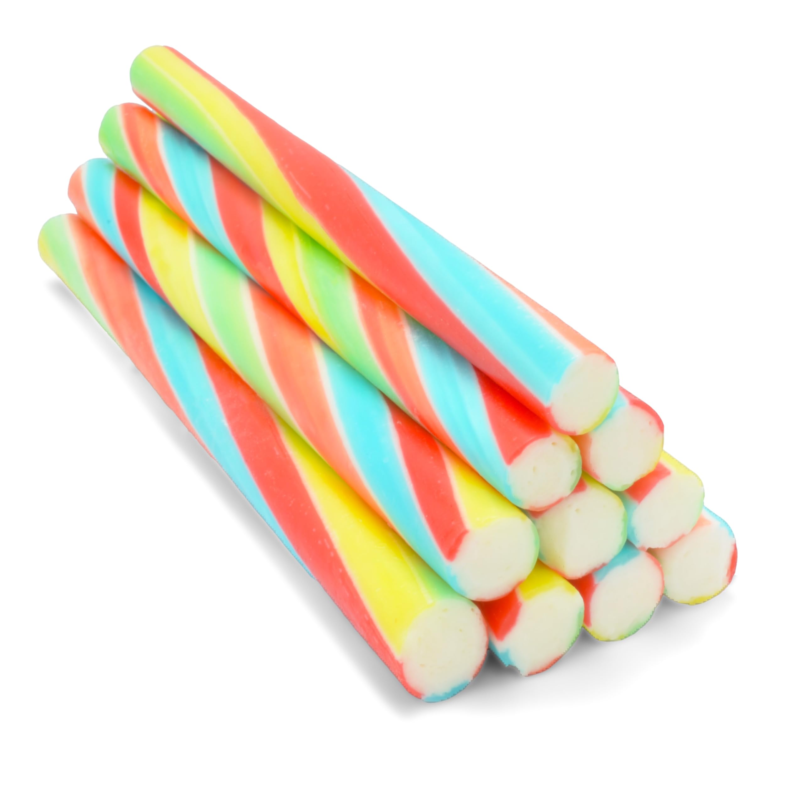 Wyeland Confectionery Fruit Rainbow Rock Candy Sticks - 30 Handmade Pieces