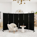 T&Jero 6-Panel Folding Room Divider | 6ft Tall Portable Privacy Screen, Black