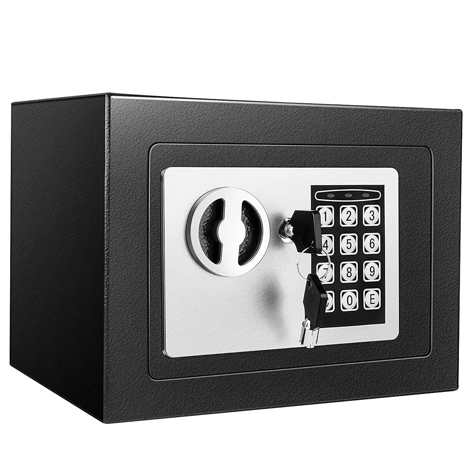 SINZUX 6.6L Digital Steel Safe | Electronic Security Box with Keys