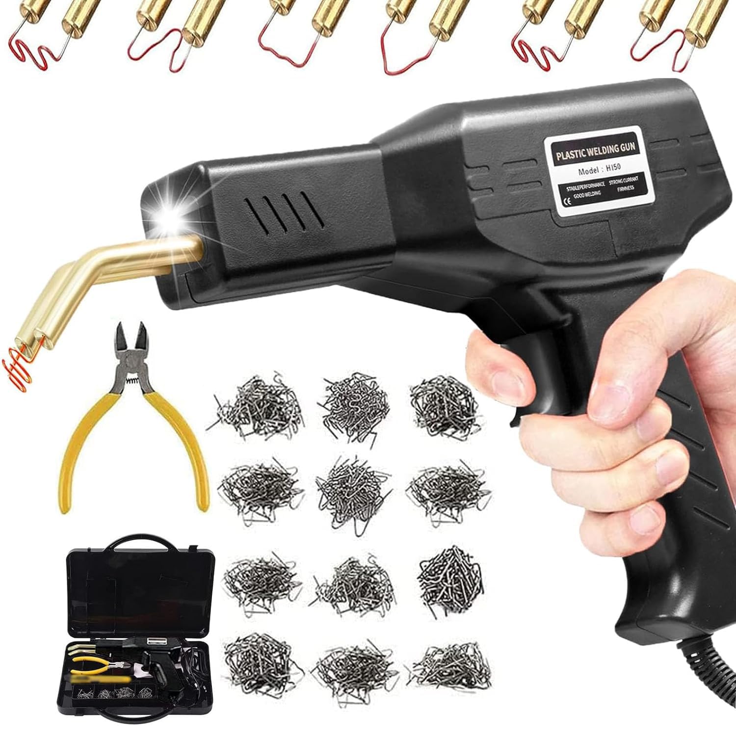 Jolof Store 150W Plastic Welder Kit – Car Bumper Repair with 800 Staples