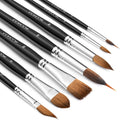 Jolof Store 7pc Professional Sable Hair Watercolour Brushes Set