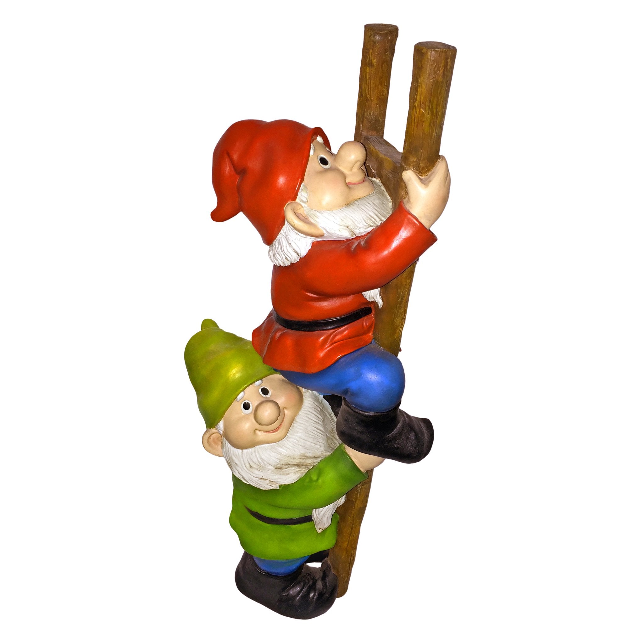 Design Toscano Climbing Gnomes Garden Statue - 28cm Polyresin Outdoor Decor