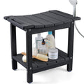 LyriFine Shower Bench, HDPE Waterproof Shower Stool for Inside of Shower - image 1