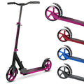 BOLDCUBE Big 2 Wheel Scooter for Kids & Teens - 200mm Wheels - Magenta