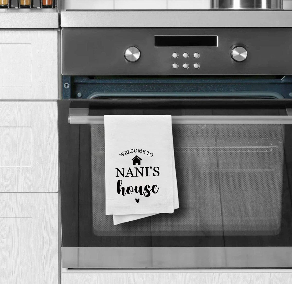 LEVLO Nani Gift Grandma Kitchen Towel Welcome To Nani’s House Grandmother Gifts From Grandkids NANI'S house MKU - image 3