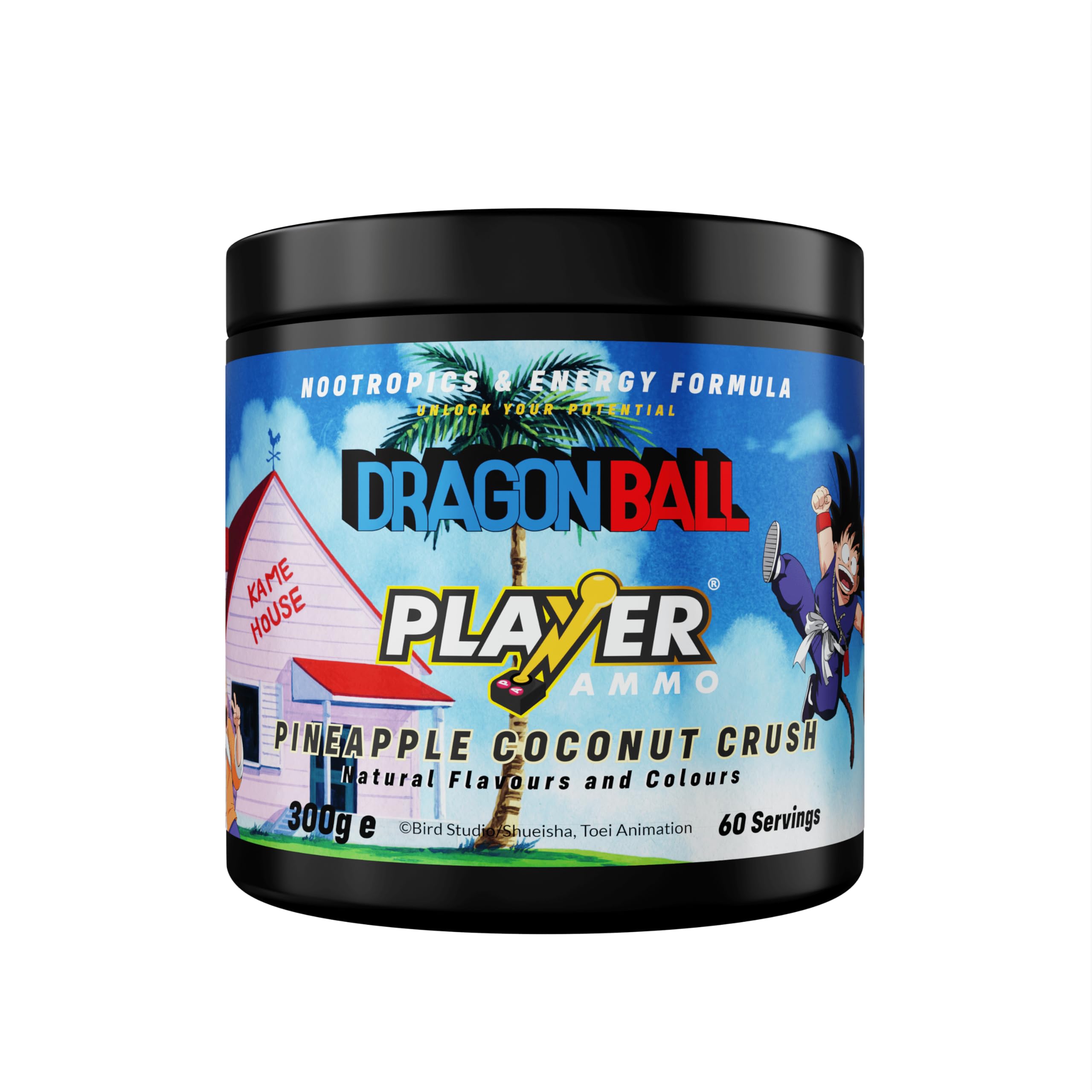 Player Ammo x Dragon Ball Energy Powder | Pineapple Coconut | 60 Servings
