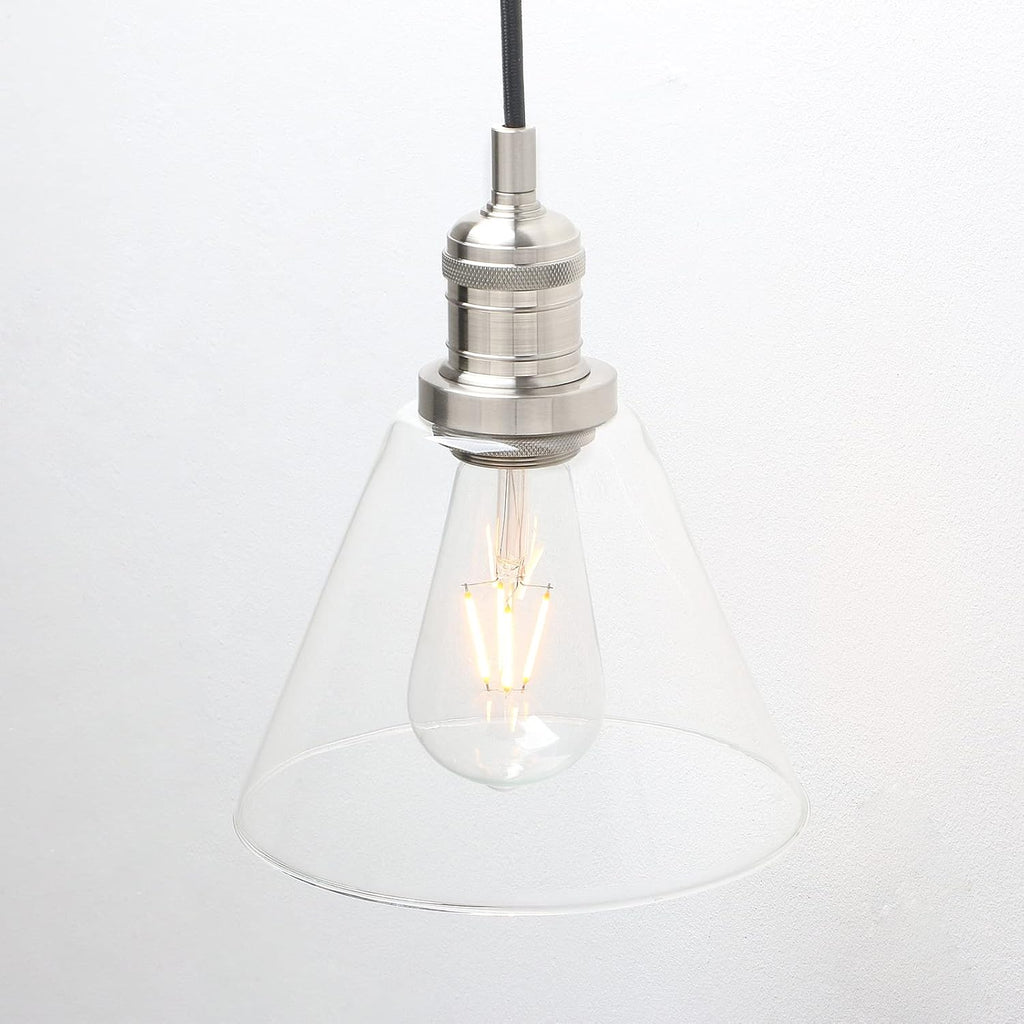 Phansthy Industrial 3-Light Pendant Light | Adjustable Glass Ceiling Lamp
