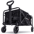 MoverX 70L Folding Festival Trolley | All-Terrain Camping Wagon - Black