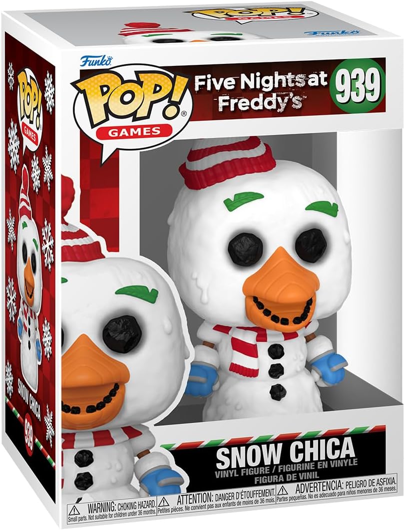 Funko Pop! Games: FNAF Holiday Snow Chica Vinyl Figure - 3.75"