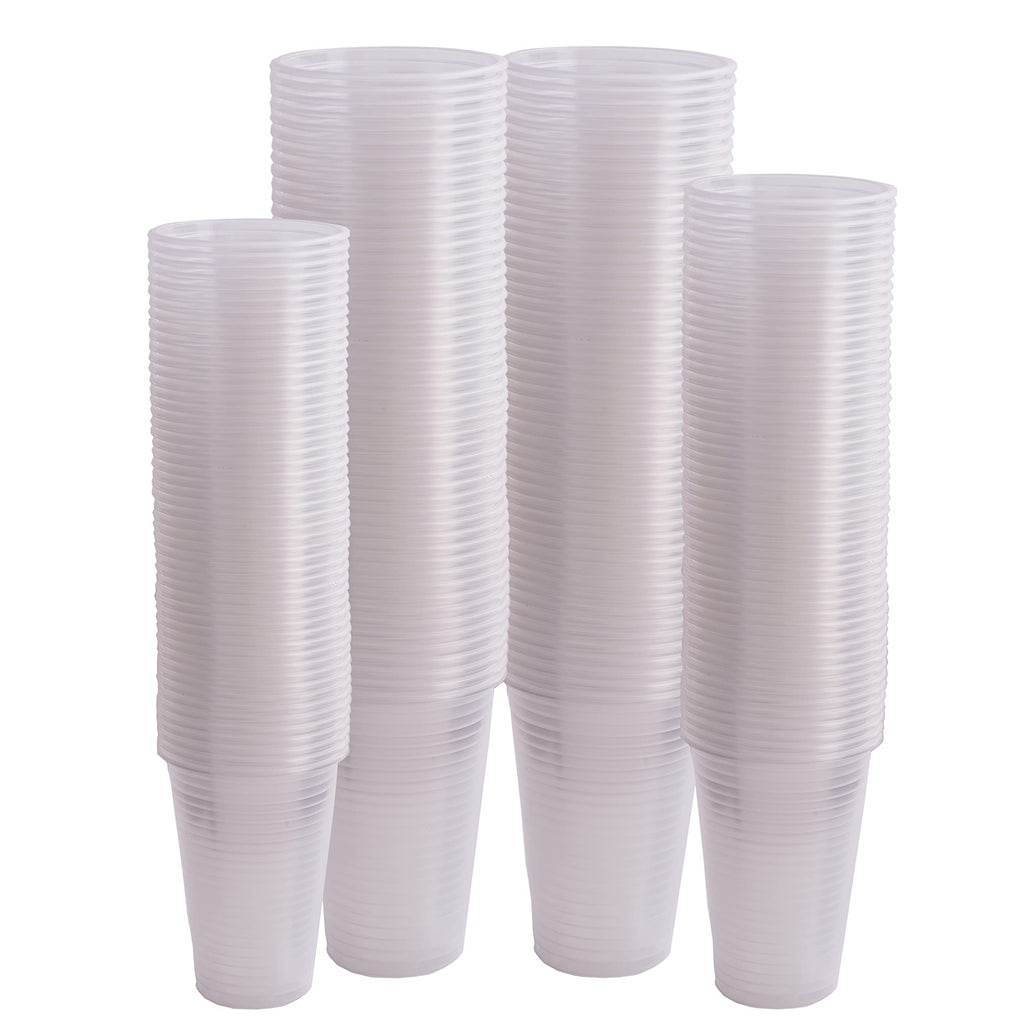 Shefa Clear Plastic Cups - 3000 Pack Bulk 180ml Disposable Party Glasses