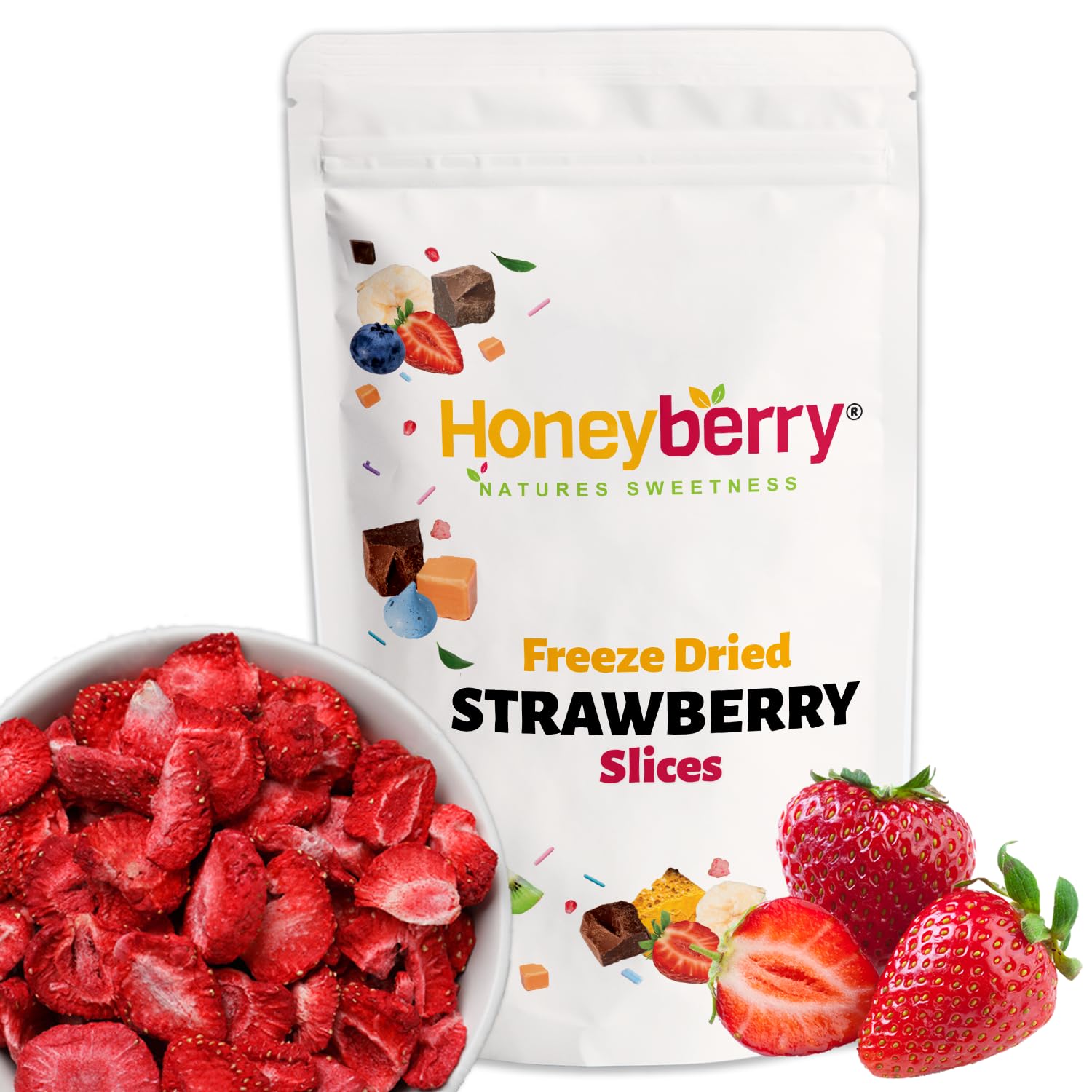 Freeze Dried Strawberry Slices | 200g Natural Fruit Snack