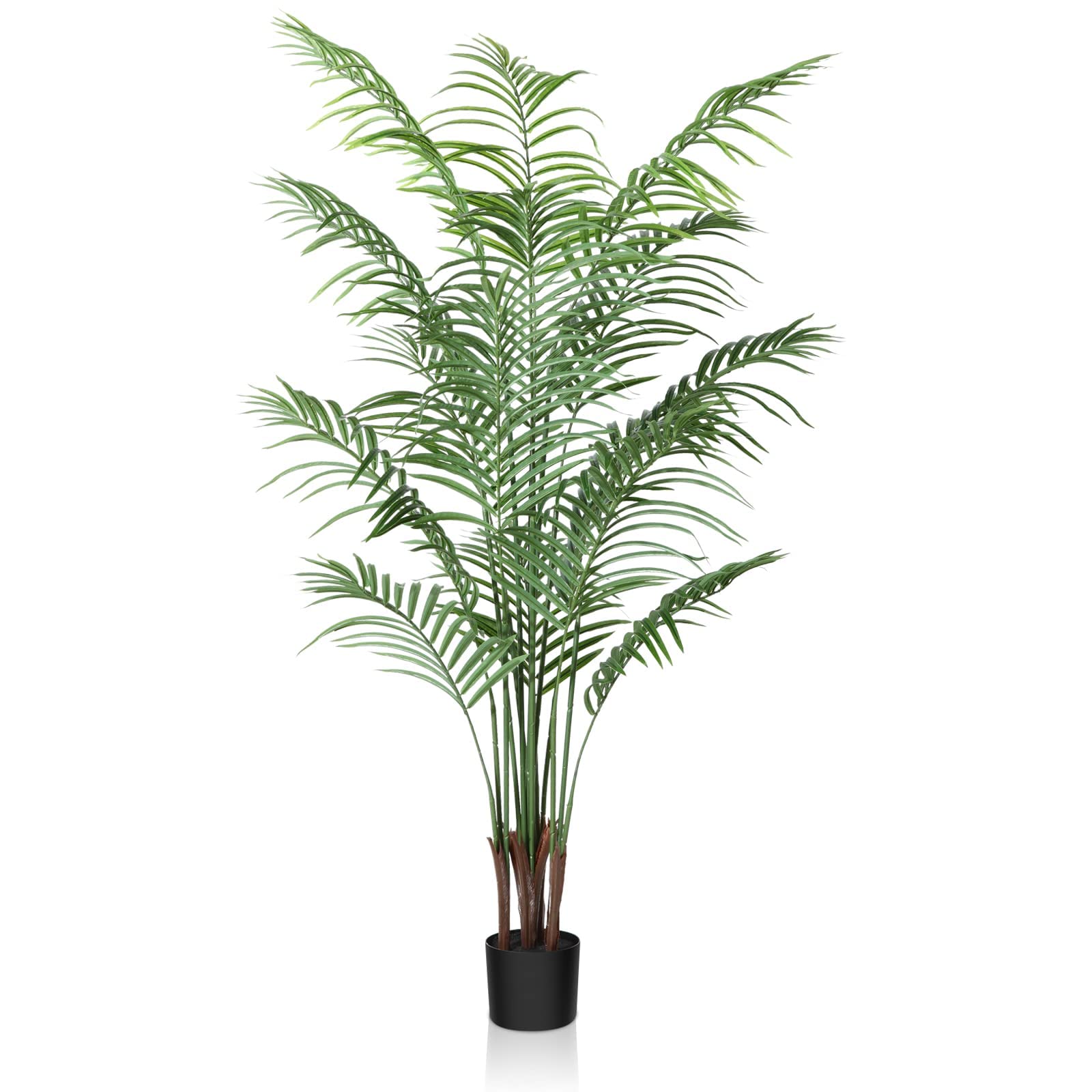 CROSOFMI 150cm Artificial Areca Palm Tree | Faux Tropical Indoor Plant