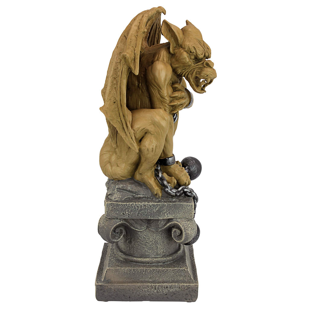Design Toscano Ball-And-Chain Dungeon Gargoyle Gothic Statue, 38 cm