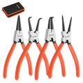 ValueMax 4-Piece Circlip Pliers Set – 180mm Snap Ring Pliers with Case