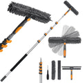 Bestnifly 2-in-1 Window Squeegee with 20ft Extendable Aluminum Pole