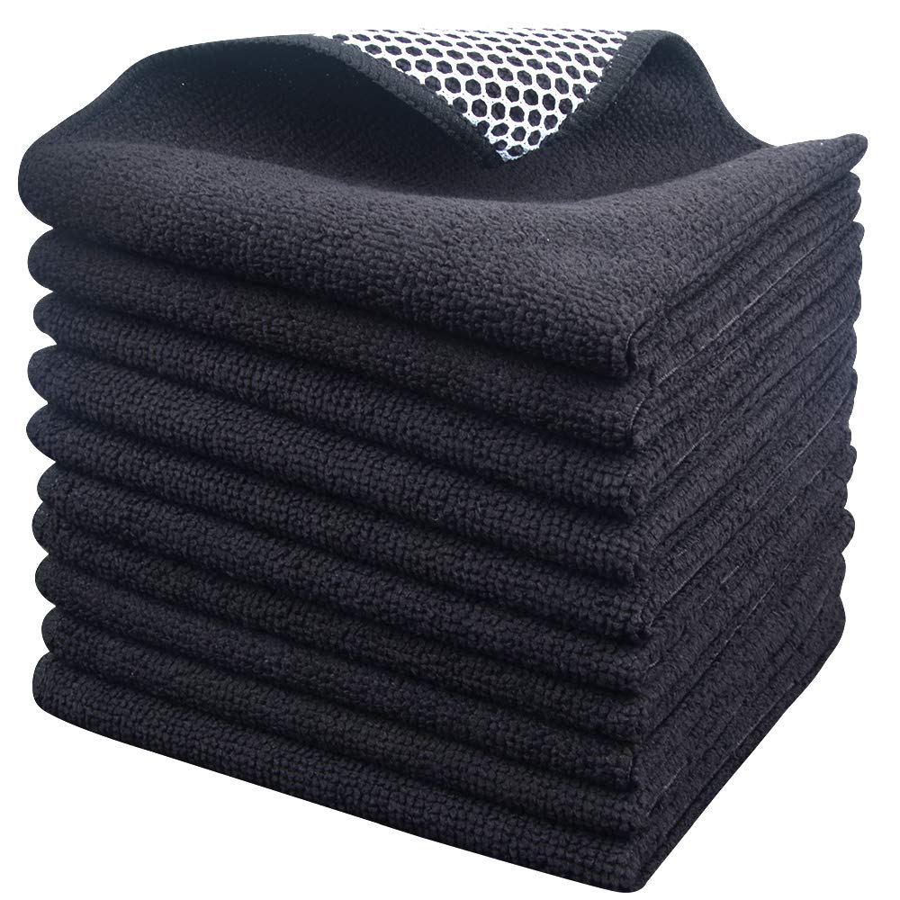 Microfiber Dish Cloths – Dual Sided Scouring Kitchen Rags