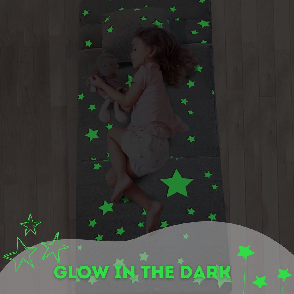 MeMoreCool Glow in The Dark Kids Sofa Bed | Modular Toddler Floor Mattress