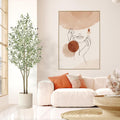 Alupssuc 5FT Artificial Olive Tree | Faux Potted Plant with Wood Trunk