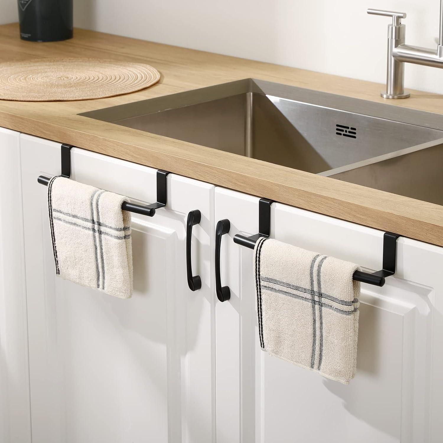 KES Over the Door Towel Bar - Rustproof Cabinet Rack, Set of 2