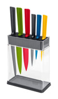 Kuhn Rikon Colori+ Mixed Knife Set with Vision Block | Multicolour