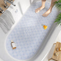 HITSLAM Oval Bath Mat – 88x40cm Non-Slip Anti-Mould Shower Mat